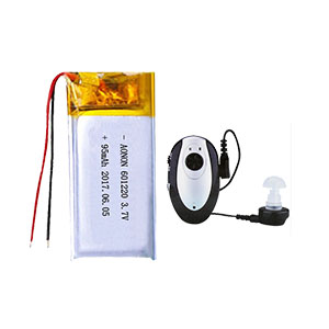 3.7V 100mAh 601220-1S1P助聽(tīng)器電池