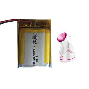 3.7V 450mAh 552535美容補水儀器噴霧機電池